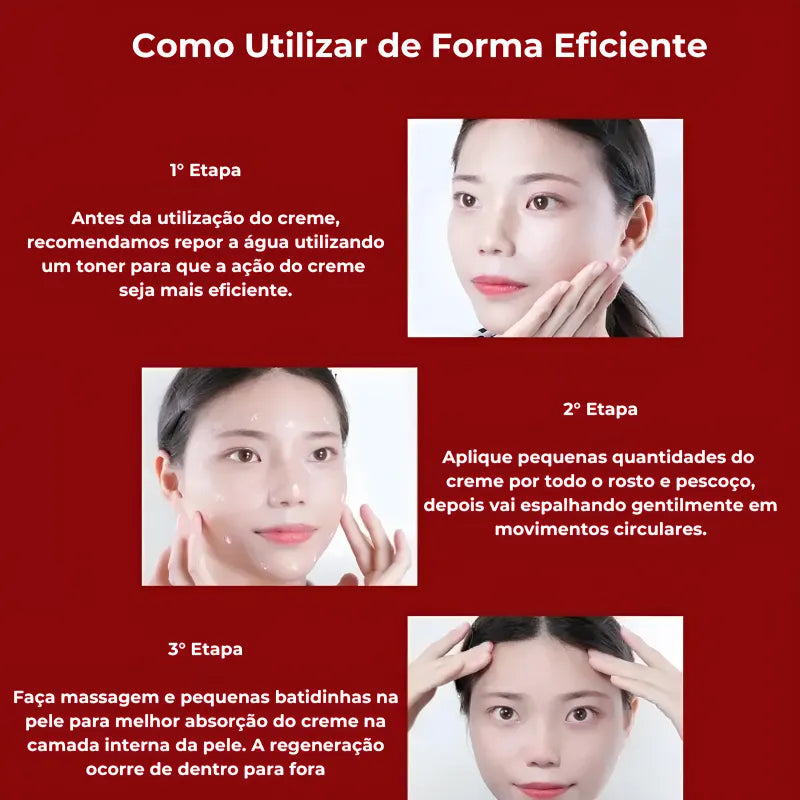 Creme Facial Coreano Sangue de Dragão "Rejuvenesce"